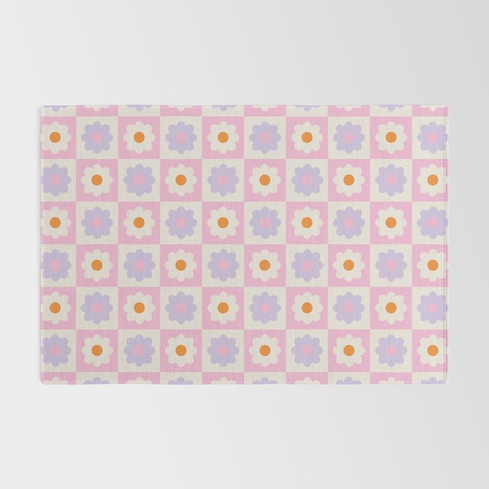 Retro Flower Pattern II Rug Gallery Image 2