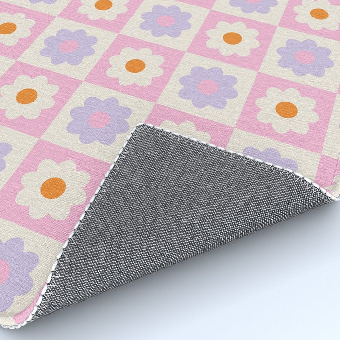 Retro Flower Pattern II Rug Gallery Image 4