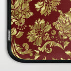 Red & Gold Floral Damasks Pattern Laptop Sleeve Gallery Image 3