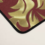 Red & Gold Floral Damasks Pattern Desk Mat Gallery Image 4