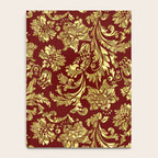 Red & Gold Floral Damasks Pattern Notebook Gallery Image 4