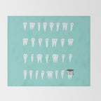 Wisdom Tooth Throw Blanket Gallery Image 2