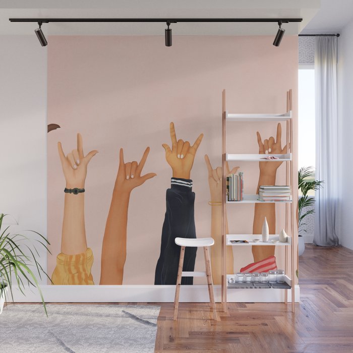 Rock On Wall Mural Gallery Image 1