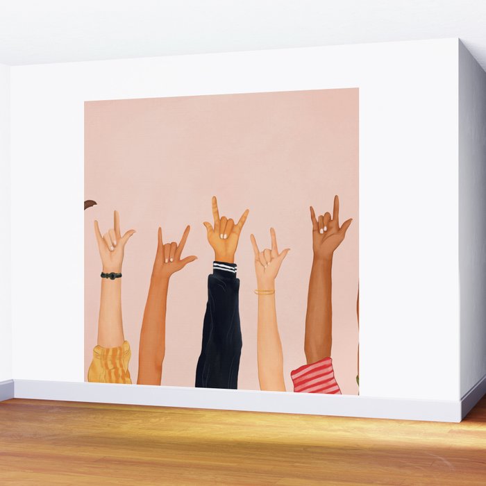 Rock On Wall Mural Gallery Image 2
