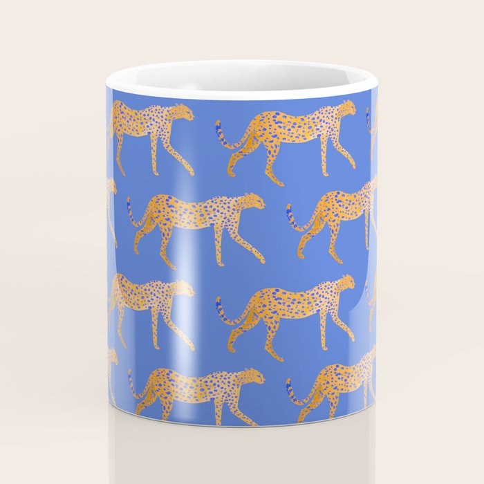 Leopard - Orange Coffee Mug Gallery Image 4