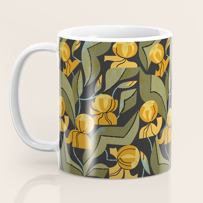 Gold Garden Iris Coffee Mug Gallery Image 3