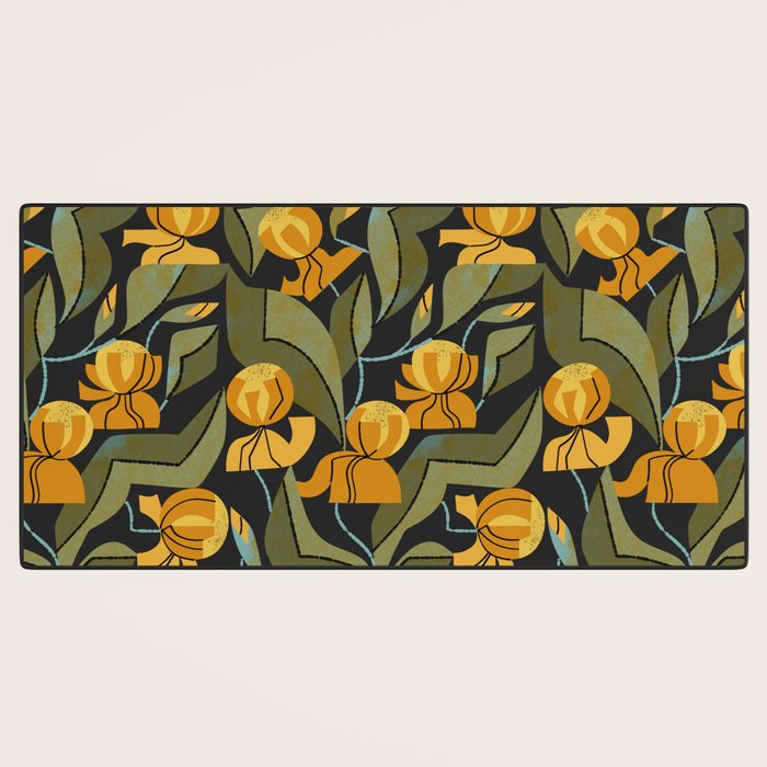 Gold Garden Iris Desk Mat Gallery Image 3