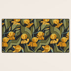 Gold Garden Iris Desk Mat Gallery Image 3