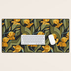 Gold Garden Iris Desk Mat Gallery Image 1