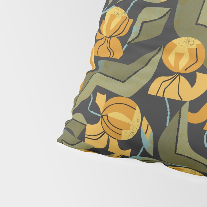 Gold Garden Iris Pillow Sham Gallery Image 4