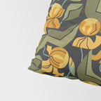Gold Garden Iris Pillow Sham Gallery Image 4