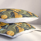 Gold Garden Iris Pillow Sham Gallery Image 3