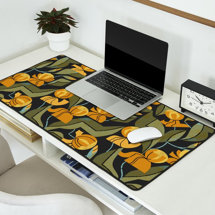 Gold Garden Iris Desk Mat Gallery Image 2