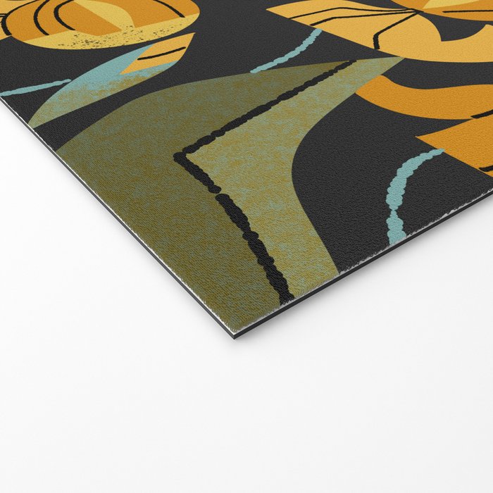 Gold Garden Iris Welcome Mat Gallery Image 2