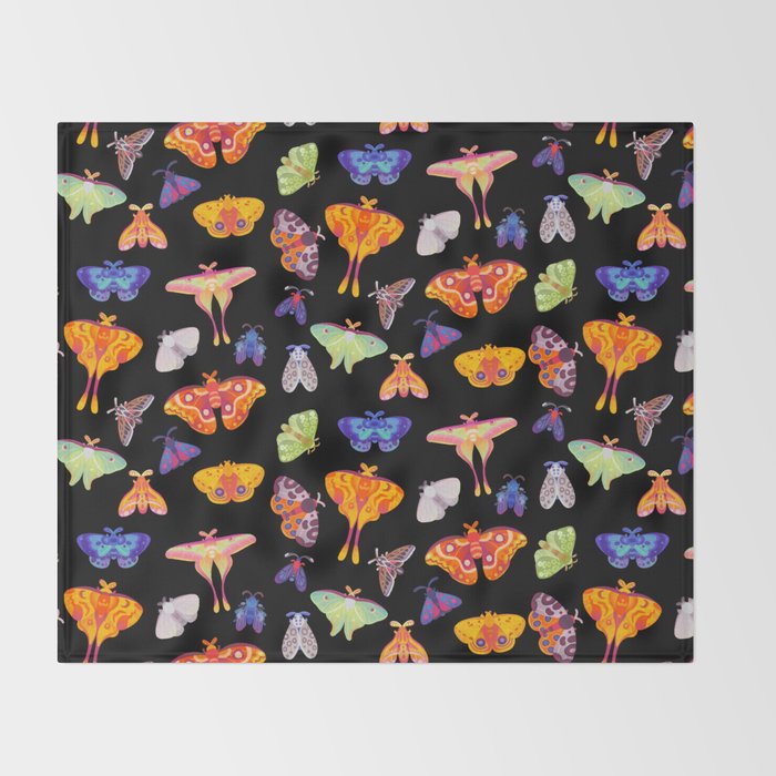 Moth Throw Blanket Gallery Image 2