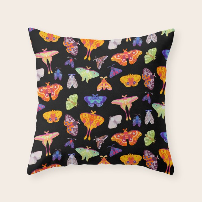 Moth Throw Pillow Gallery Image 6