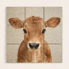 Calf - Colorful Wood Wall Art Gallery Image 1