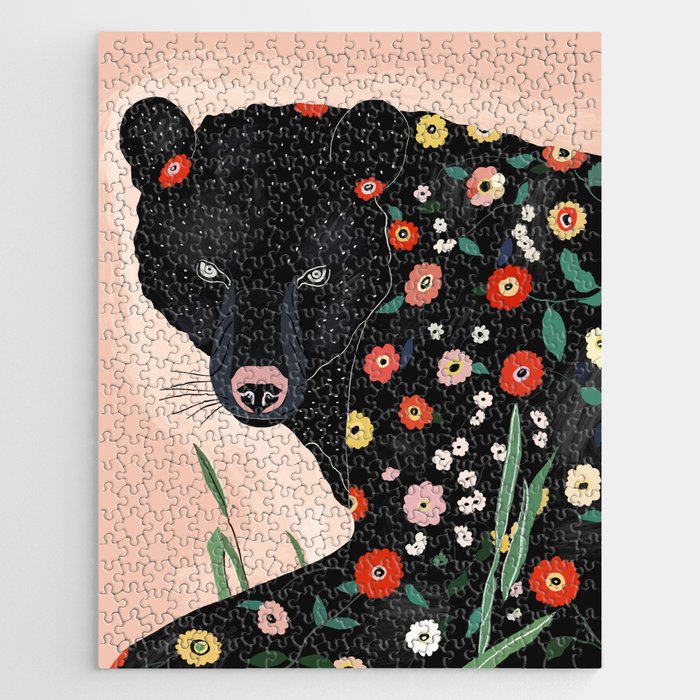 Floral Bear Jigsaw Puzzle Gallery Image 1
