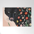 Floral Bear Welcome Mat Gallery Image 1