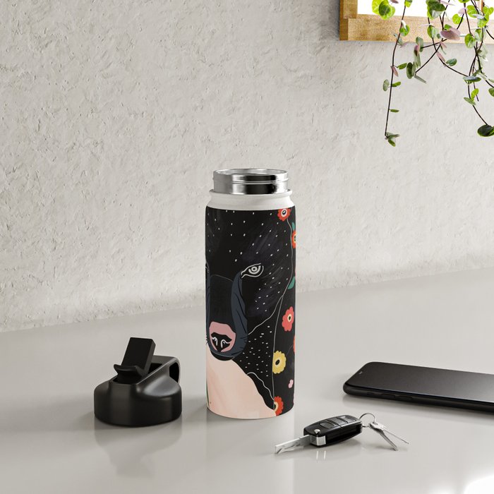 Floral Bear Water Bottle Gallery Image 4