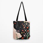 Floral Bear Tote Bag Gallery Image 2