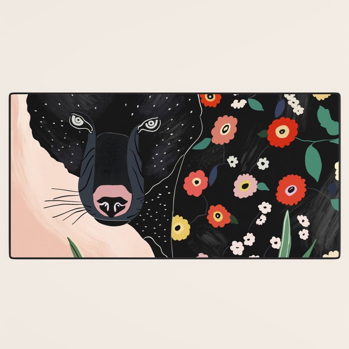 Floral Bear Desk Mat Gallery Image 3