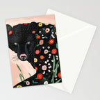 Floral Bear Stationery Card Gallery Image 2