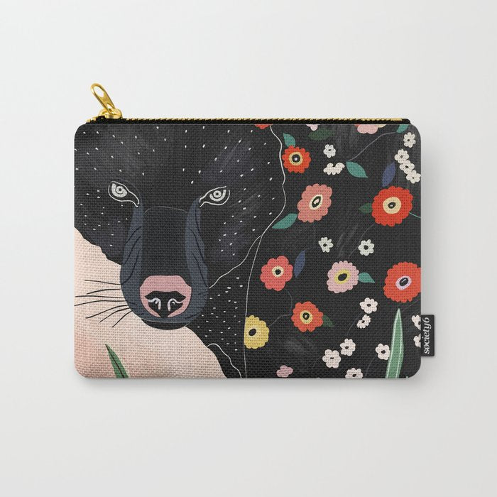 Floral Bear Carry All Pouch Gallery Image 1