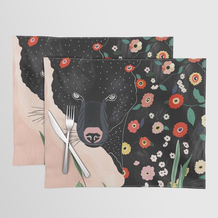 Floral Bear Placemat Gallery Image 1