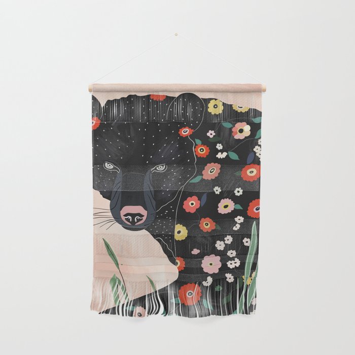 Floral Bear Wall Hanging Gallery Image 1