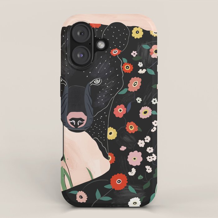 Floral Bear iPhone Case Gallery Image 1