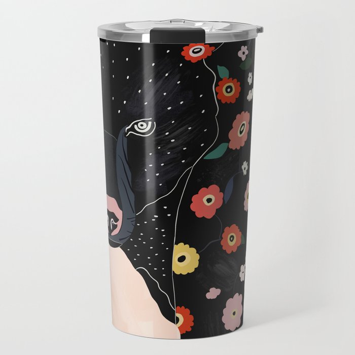 Floral Bear Travel Mug Gallery Image 1