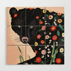 Floral Bear Wood Wall Art Gallery Image 1