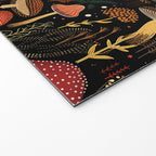 Dark Forest Magic Mushrooms Art Welcome Mat Gallery Image 2