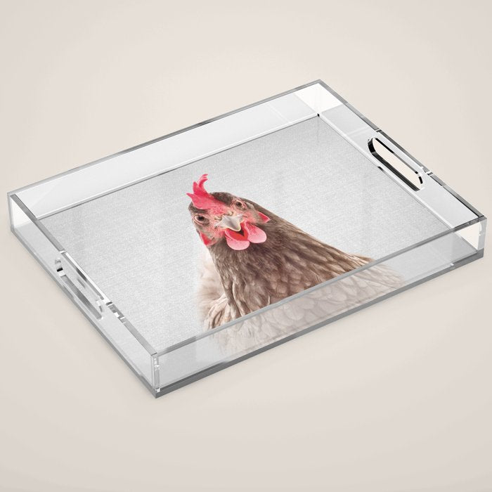 Chicken - Colorful Acrylic Tray Gallery Image 1