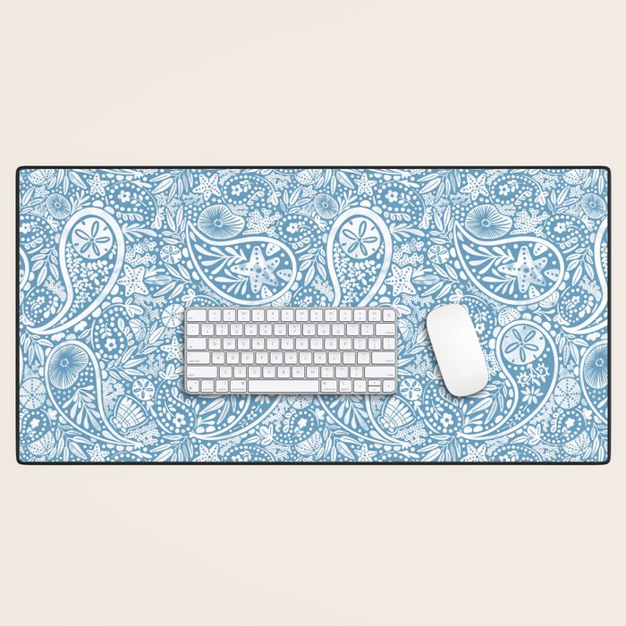 Oceanic Paisley Charm Desk Mat Gallery Image 1