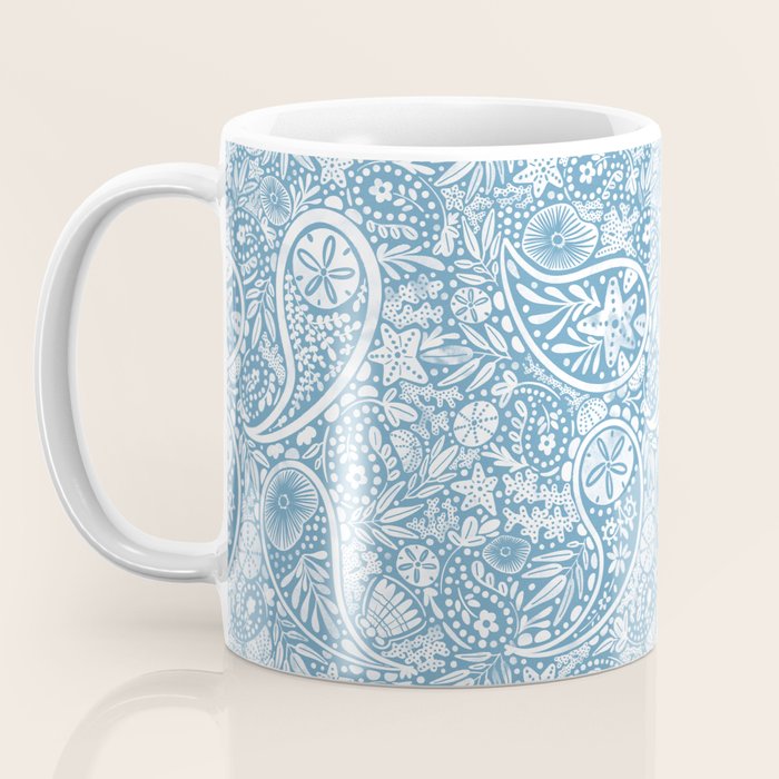 Oceanic Paisley Charm Coffee Mug Gallery Image 3