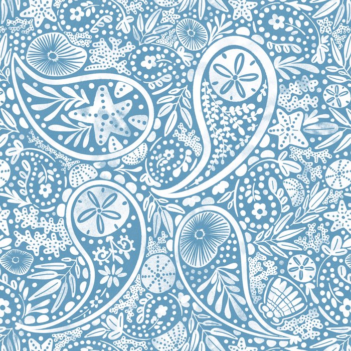 Oceanic Paisley Charm Coffee Mug Gallery Image 2