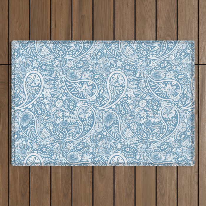 Oceanic Paisley Charm Outdoor Rug Gallery Image 1
