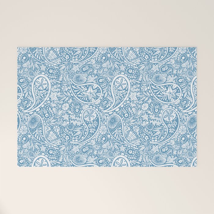 Oceanic Paisley Charm Welcome Mat Gallery Image 1