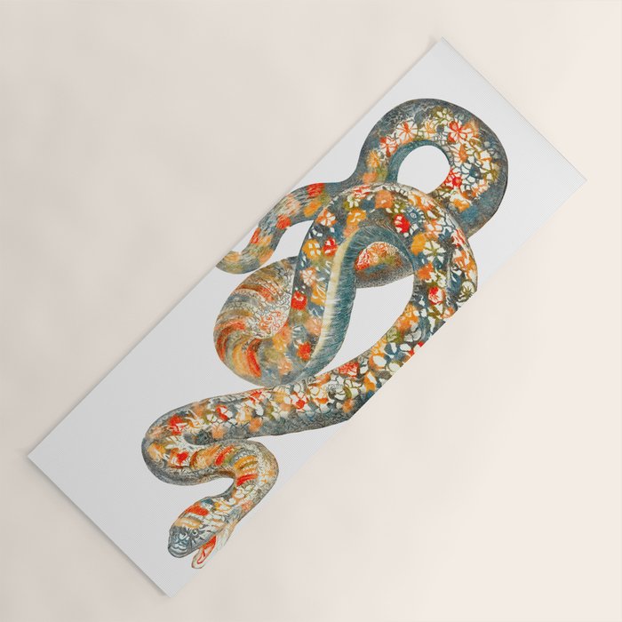 A snake by Johan Teyler  Yoga Mat Gallery Image 1