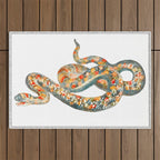 A snake by Johan Teyler  Outdoor Rug Gallery Image 1