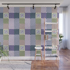 Bold colors block grid C Wall Mural Gallery Image 1