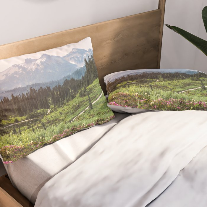 Mountain Wildflower Hiking Highs - 74/365 Pillow Sham Gallery Image 2