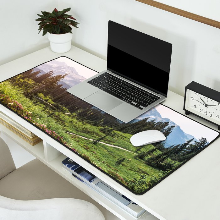 Mountain Wildflower Hiking Highs - 74/365 Desk Mat Gallery Image 2