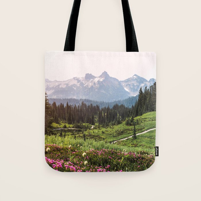Mountain Wildflower Hiking Highs - 74/365 Tote Bag Gallery Image 1