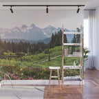 Mountain Wildflower Hiking Highs - 74/365 Wall Mural Gallery Image 1