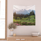 Mountain Wildflower Hiking Highs - 74/365 Wall Tapestry Gallery Image 2