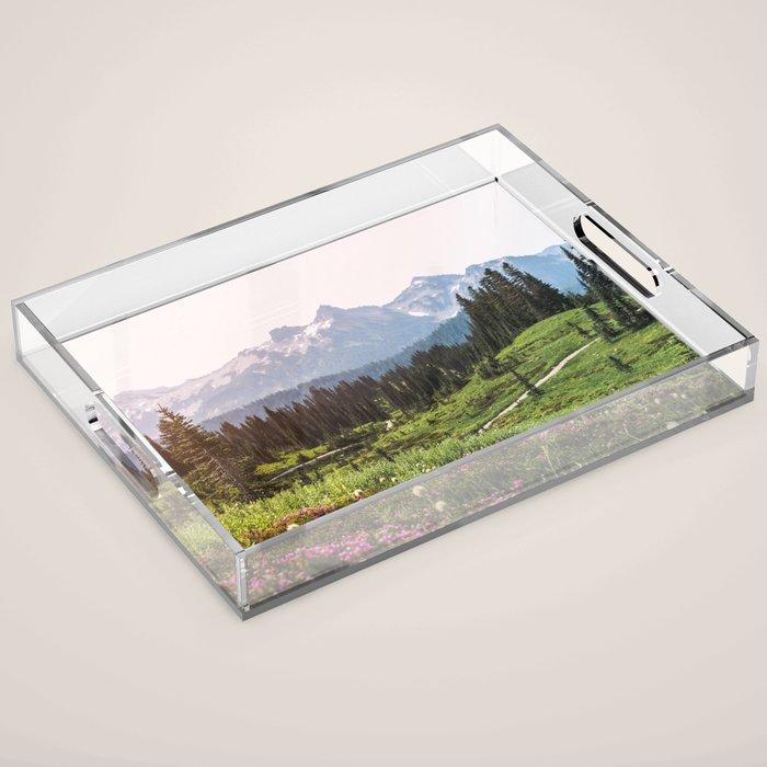 Mountain Wildflower Hiking Highs - 74/365 Acrylic Tray Gallery Image 1