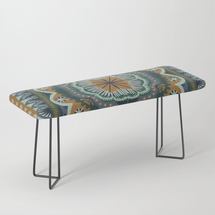 Winter Symmetric Pattern Bench Gallery Image 1